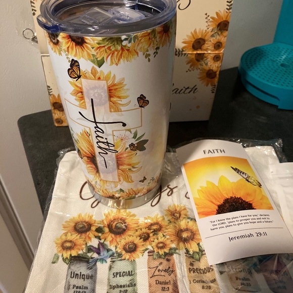 Other - Sunshine & Faith Bundle Tumbler, Bag & Necklace